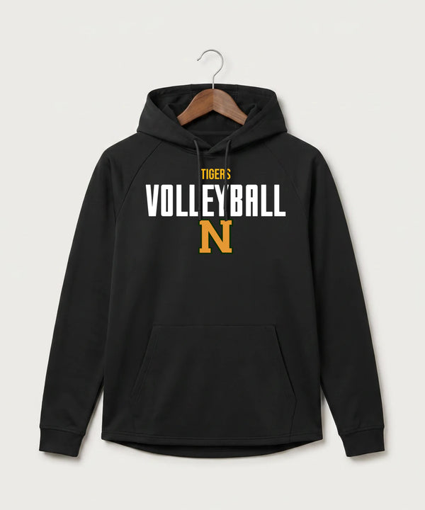 Nevis High School Volleyball (Girls) - Black Hoodie - Full Front