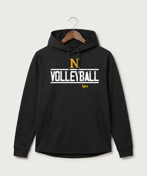 Nevis High School Volleyball (Girls) - Black Hoodie - Full Front