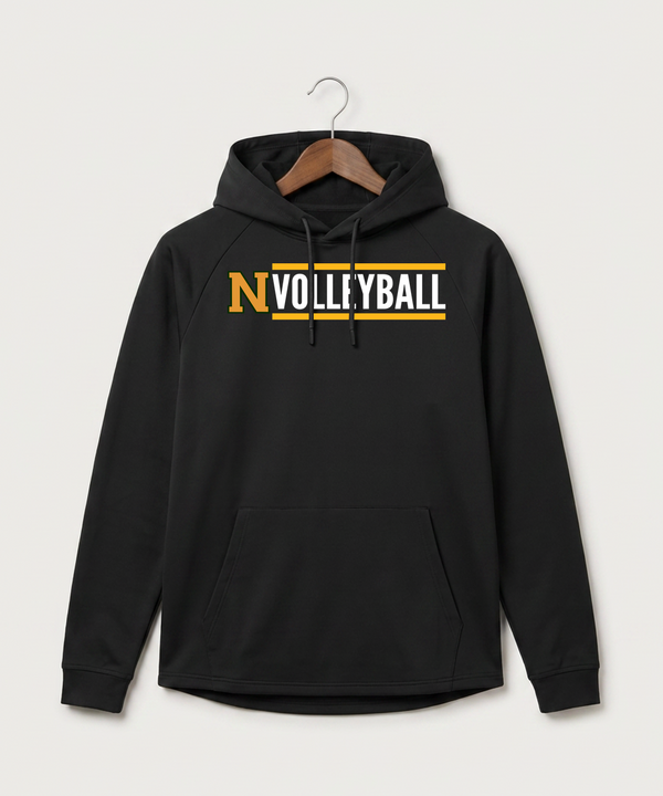 Nevis High School Volleyball (Girls) - Black Hoodie - Full Front