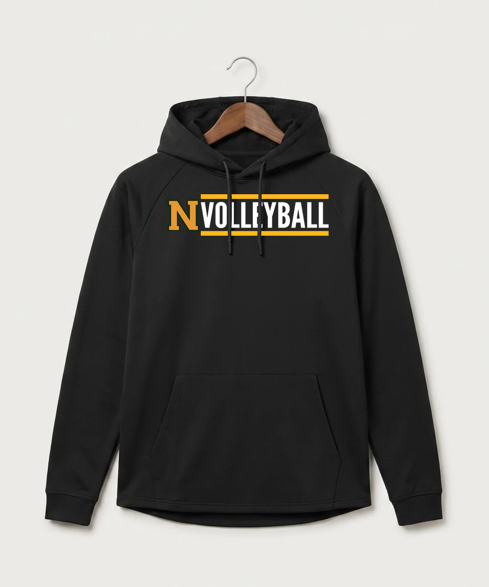 Nevis High School Volleyball (Girls) - Black Hoodie - Full Front
