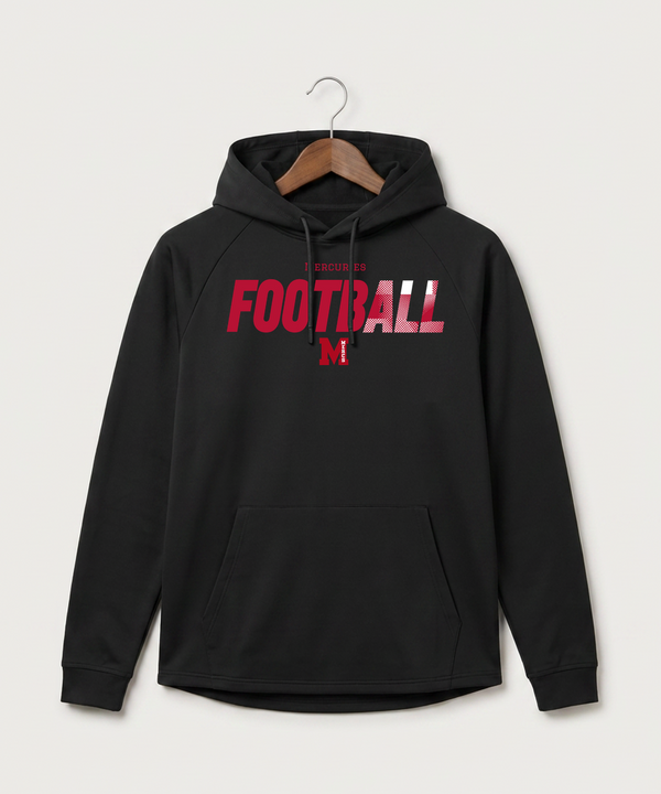 Mcgregor High School Football (Boys) - Black Hoodie - Full Front
