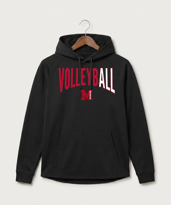 Mcgregor High School Volleyball (Girls) - Black Hoodie - Full Front