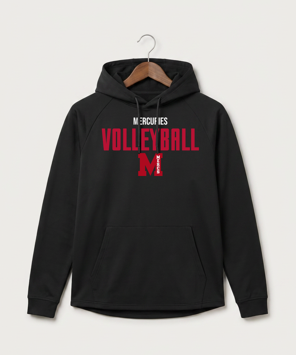 Mcgregor High School Volleyball (Girls) - Black Hoodie - Full Front