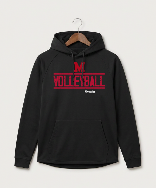 Mcgregor High School Volleyball (Girls) - Black Hoodie - Full Front