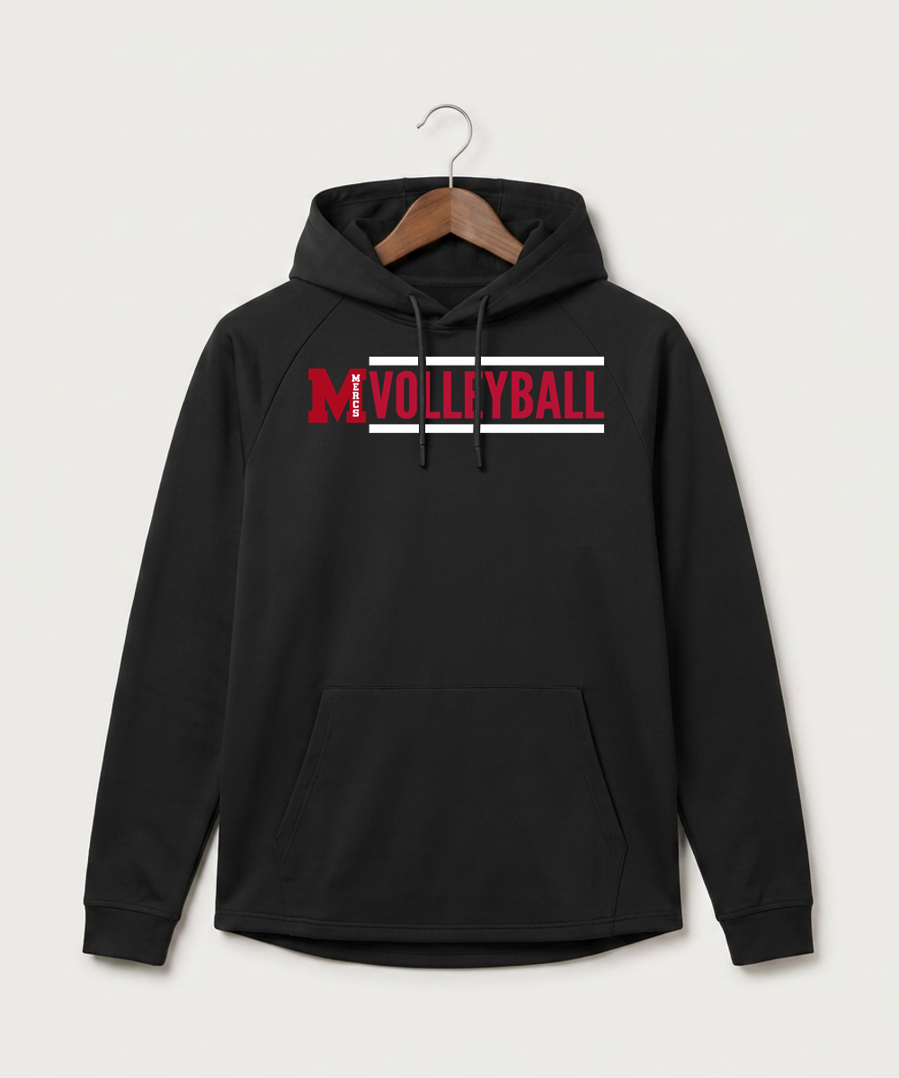 Mcgregor High School Volleyball (Girls) - Black Hoodie - Full Front