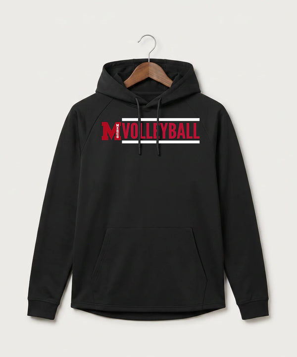 Mcgregor High School Volleyball (Girls) - Black Hoodie - Full Front