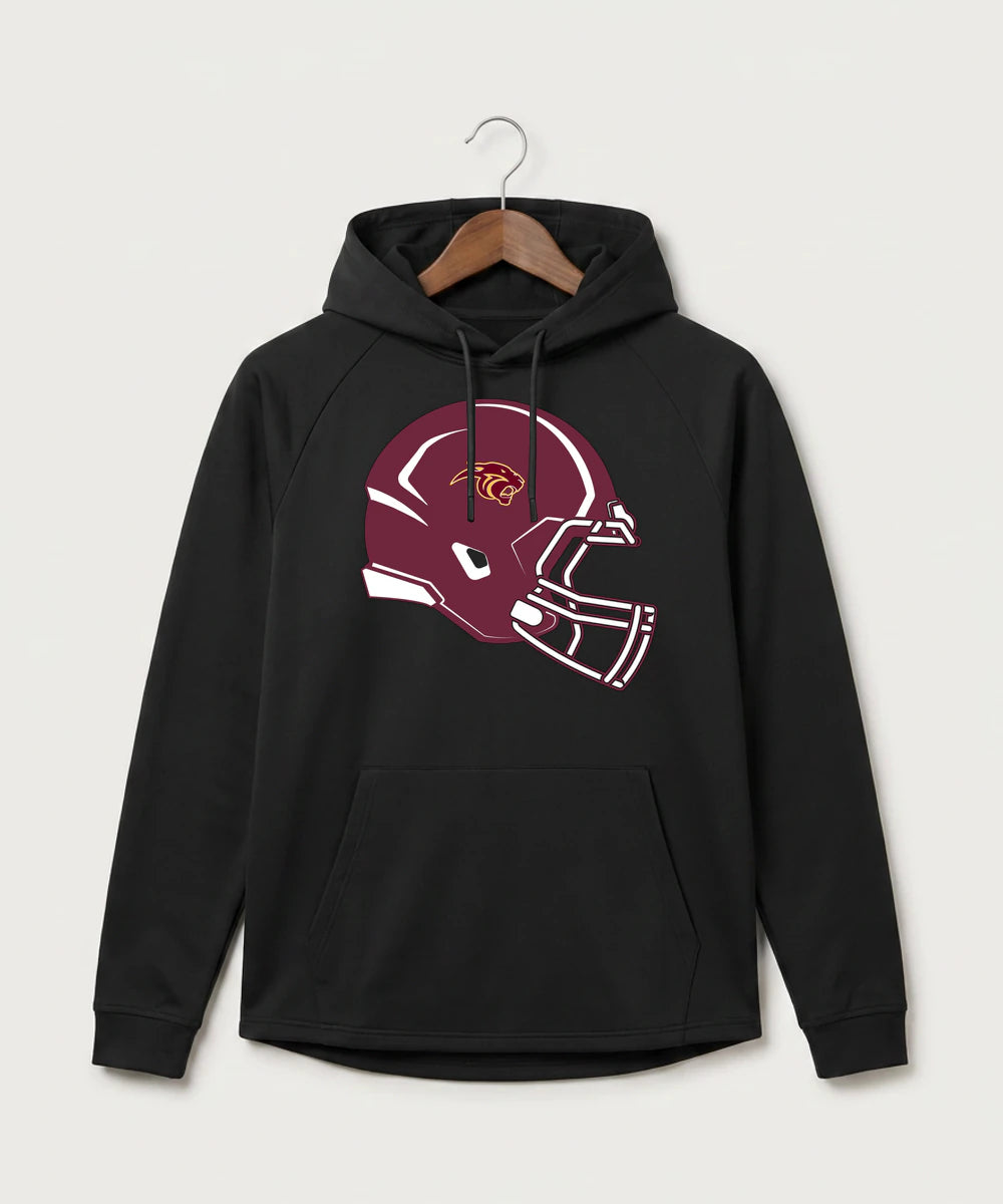 Pine Island High School Football (Boys) - Black Hoodie - Full Front