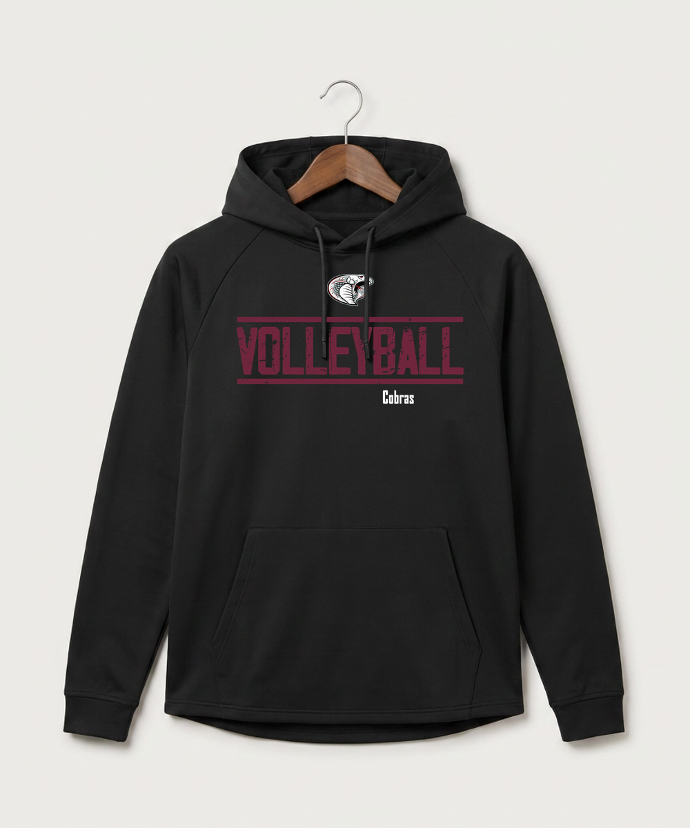 Triton High School Volleyball (Girls) - Black Hoodie - Full Front