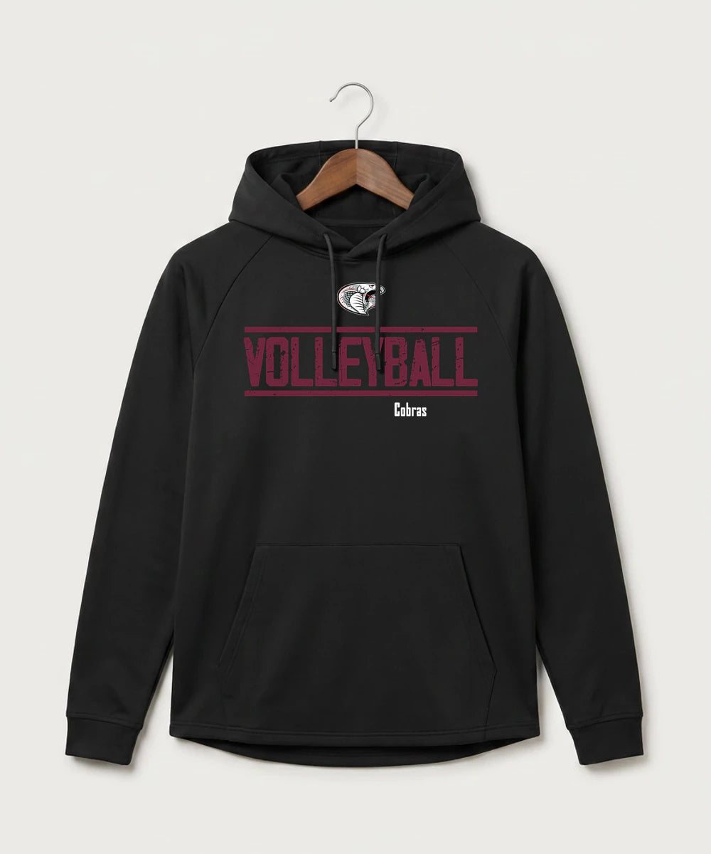 Triton High School Volleyball (Girls) - Black Hoodie - Full Front