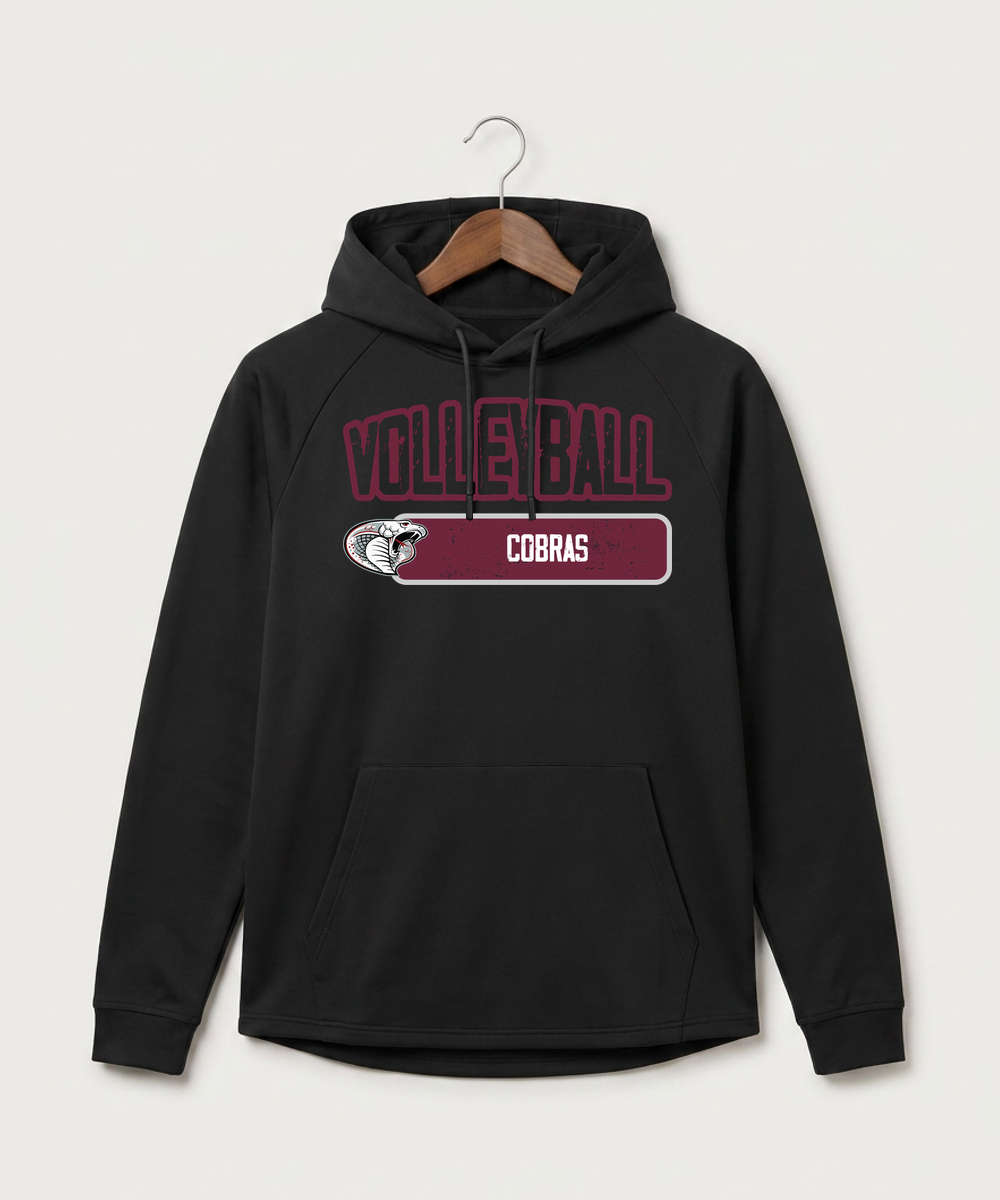 Triton High School Volleyball (Girls) - Black Hoodie - Full Front