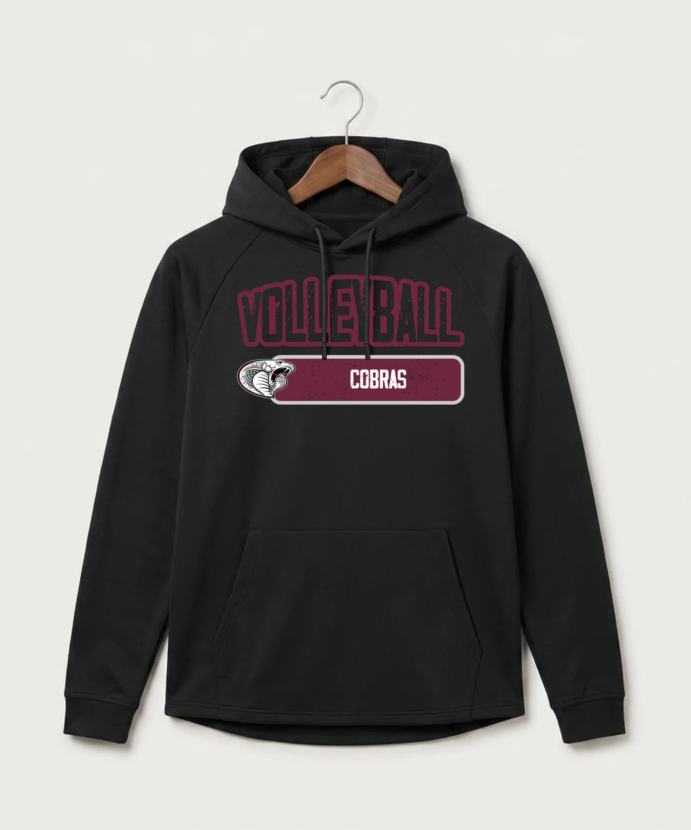 Triton High School Volleyball (Girls) - Black Hoodie - Full Front