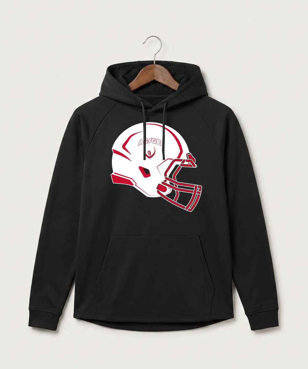 Alden-Conger-Glenville Emmons High School Football (Boys) - Black Hoodie - Full Front