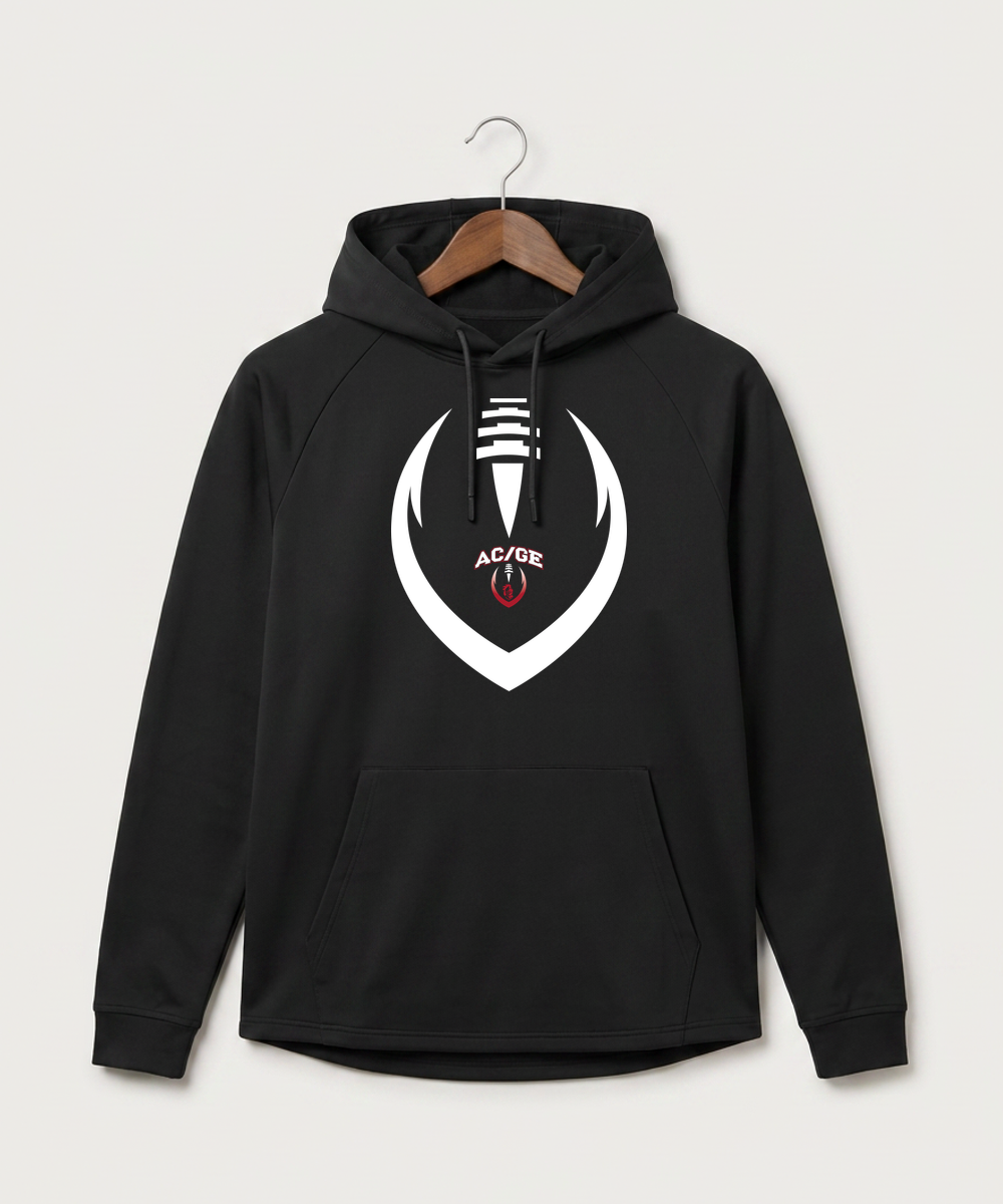 Alden-Conger-Glenville Emmons High School Football (Boys) - Black Hoodie - Full Front