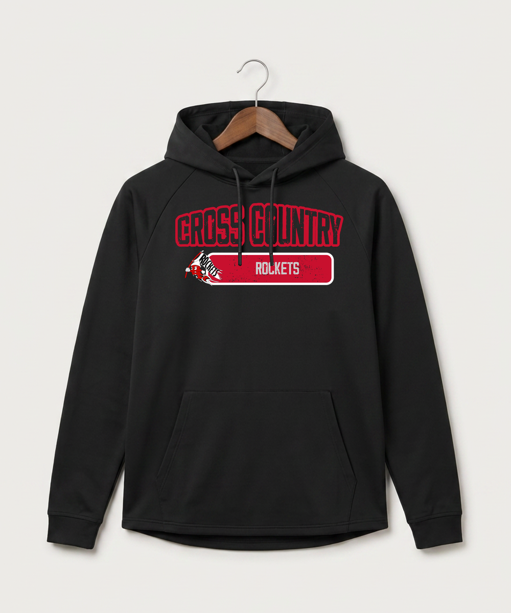 John Marshall High School Cross Country (Coed) - Black Hoodie - Full Front