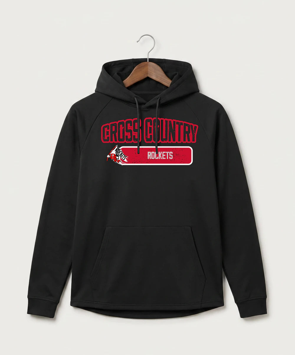 John Marshall High School Cross Country (Coed) - Black Hoodie - Full Front
