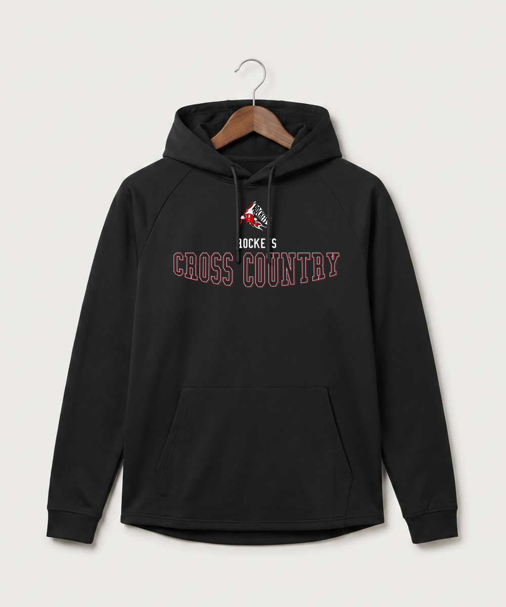 John Marshall High School Cross Country (Coed) - Black Hoodie - Full Front