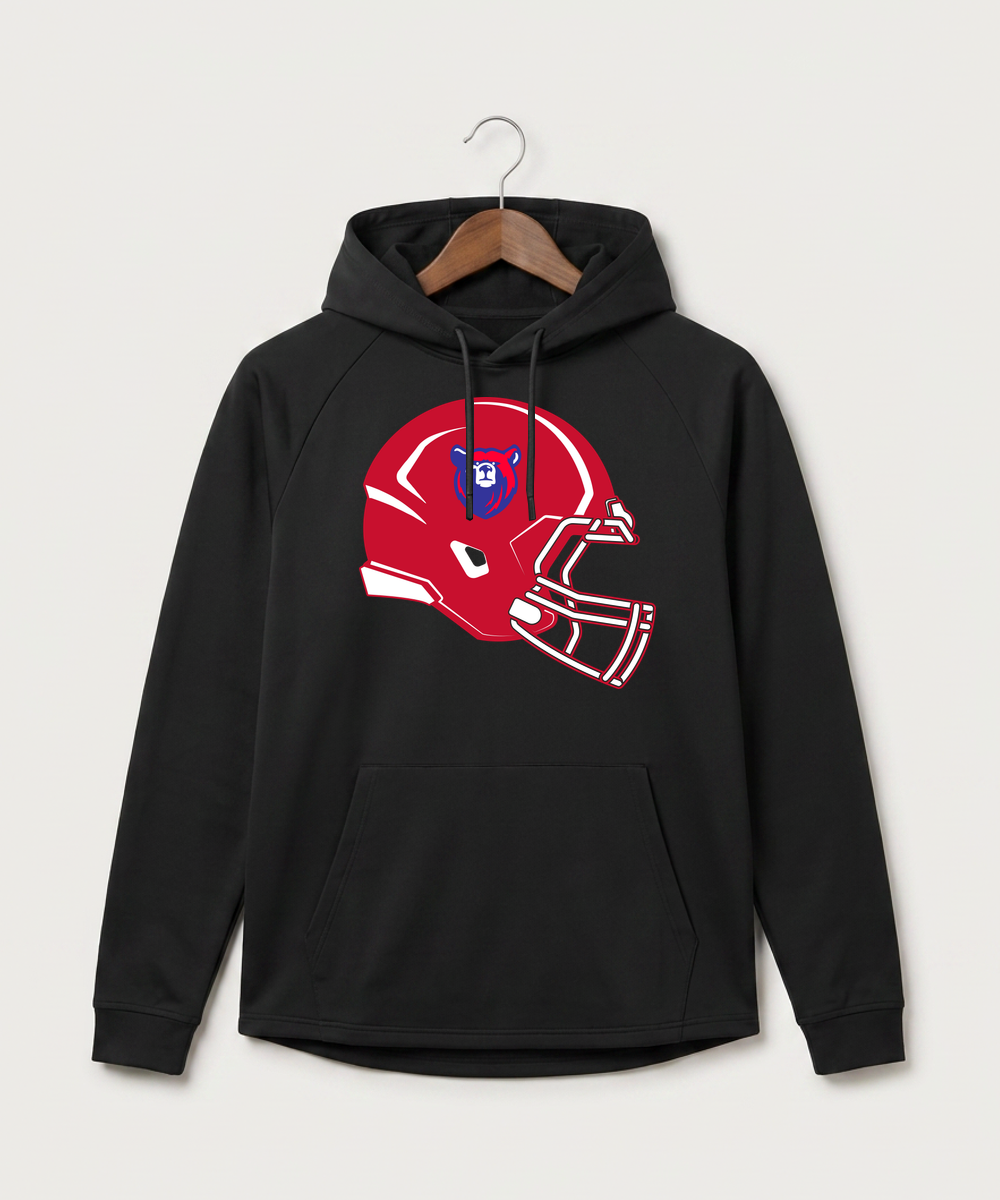 Bertha Hewitt High School Football (Boys) - Black Hoodie - Full Front