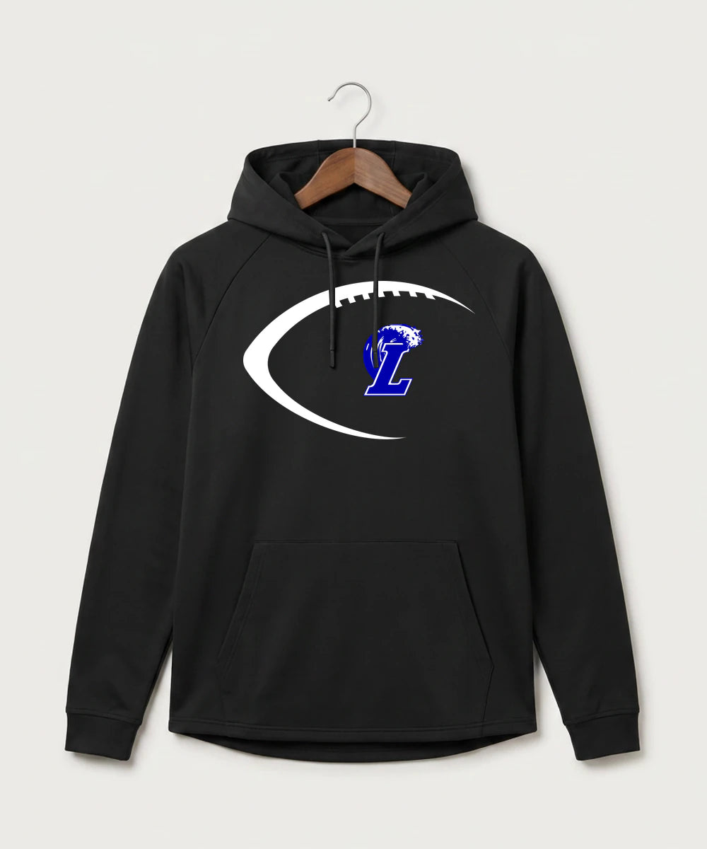 Lakeview High School Football (Boys) - Black Hoodie - Full Front