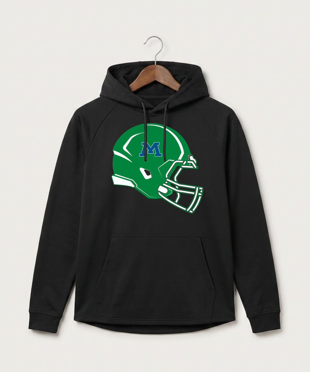 Minnewaska Area High School Football (Boys) - Black Hoodie - Full Front