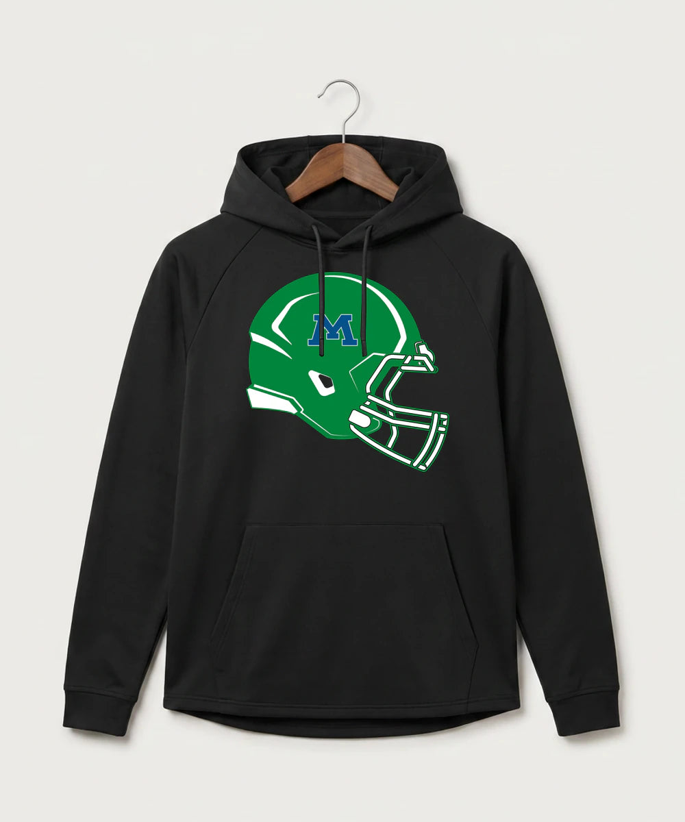 Minnewaska Area High School Football (Boys) - Black Hoodie - Full Front