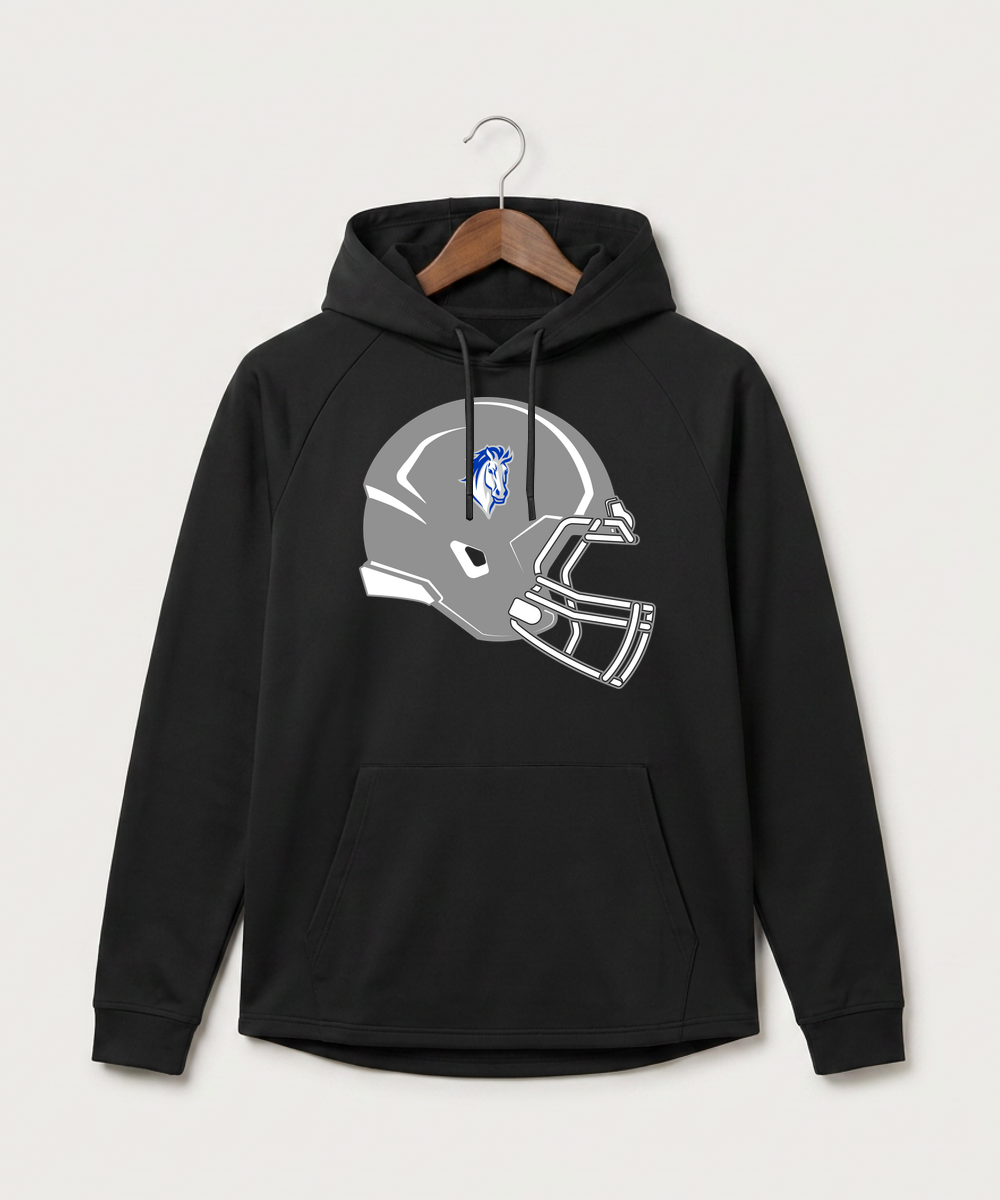 Mora High School Football (Boys) - Black Hoodie - Full Front