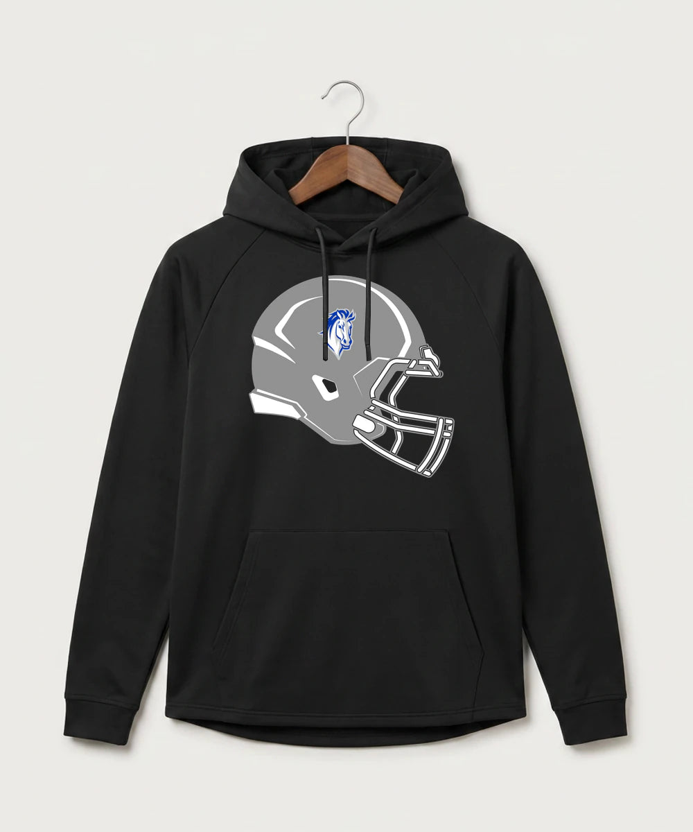Mora High School Football (Boys) - Black Hoodie - Full Front