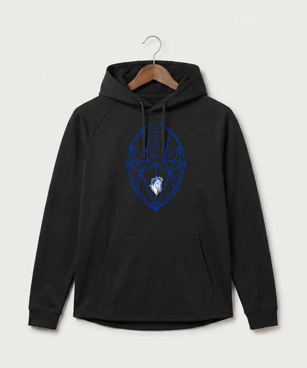 Mora High School Football (Boys) - Black Hoodie - Full Front