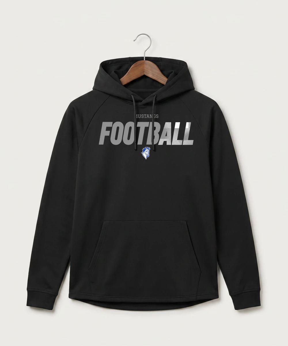 Mora High School Football (Boys) - Black Hoodie - Full Front
