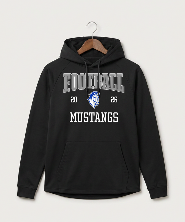 Mora High School Football (Boys) - Black Hoodie - Full Front