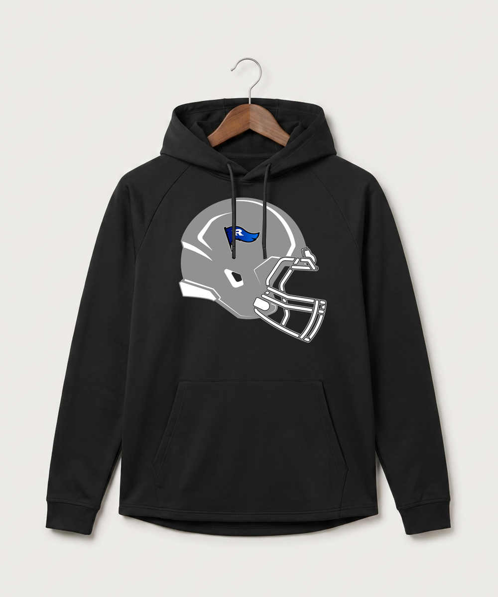 Red Lake County Central Football (Boys) - Black Hoodie - Full Front