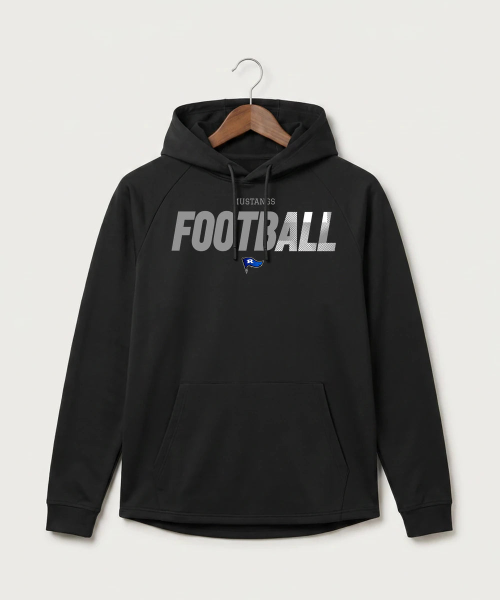 Red Lake County Central Football (Boys) - Black Hoodie - Full Front