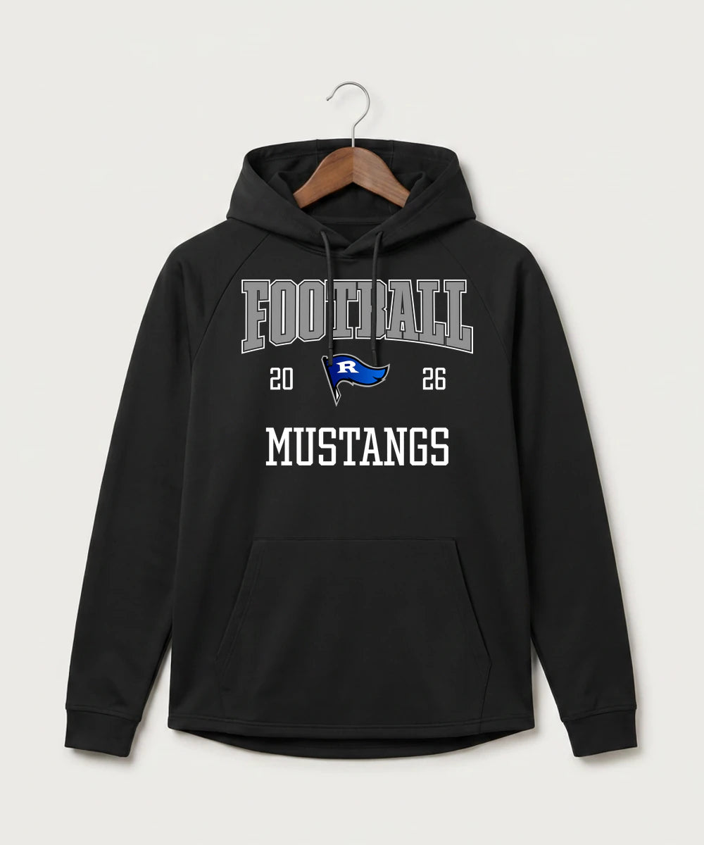 Red Lake County Central Football (Boys) - Black Hoodie - Full Front