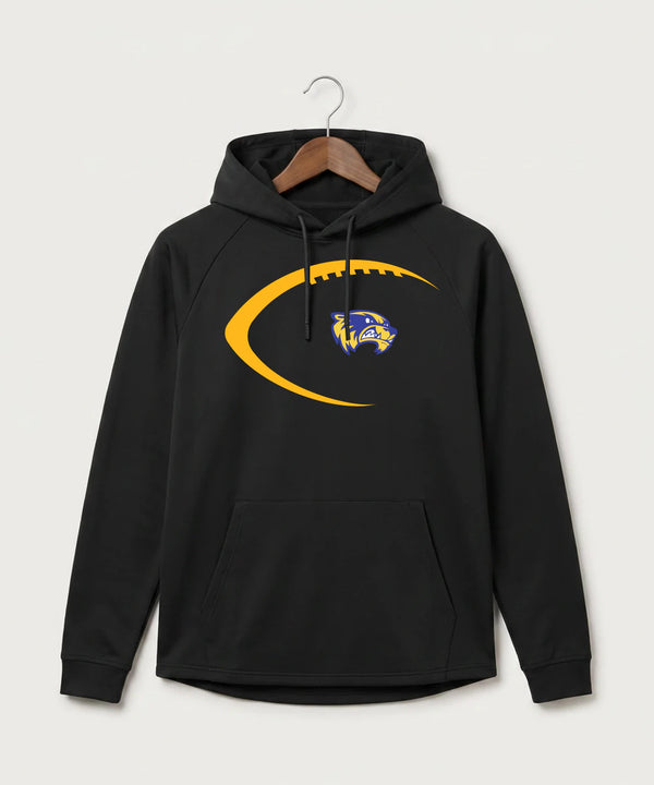 Wadena Deer Creek High School Football (Boys) - Black Hoodie - Full Front