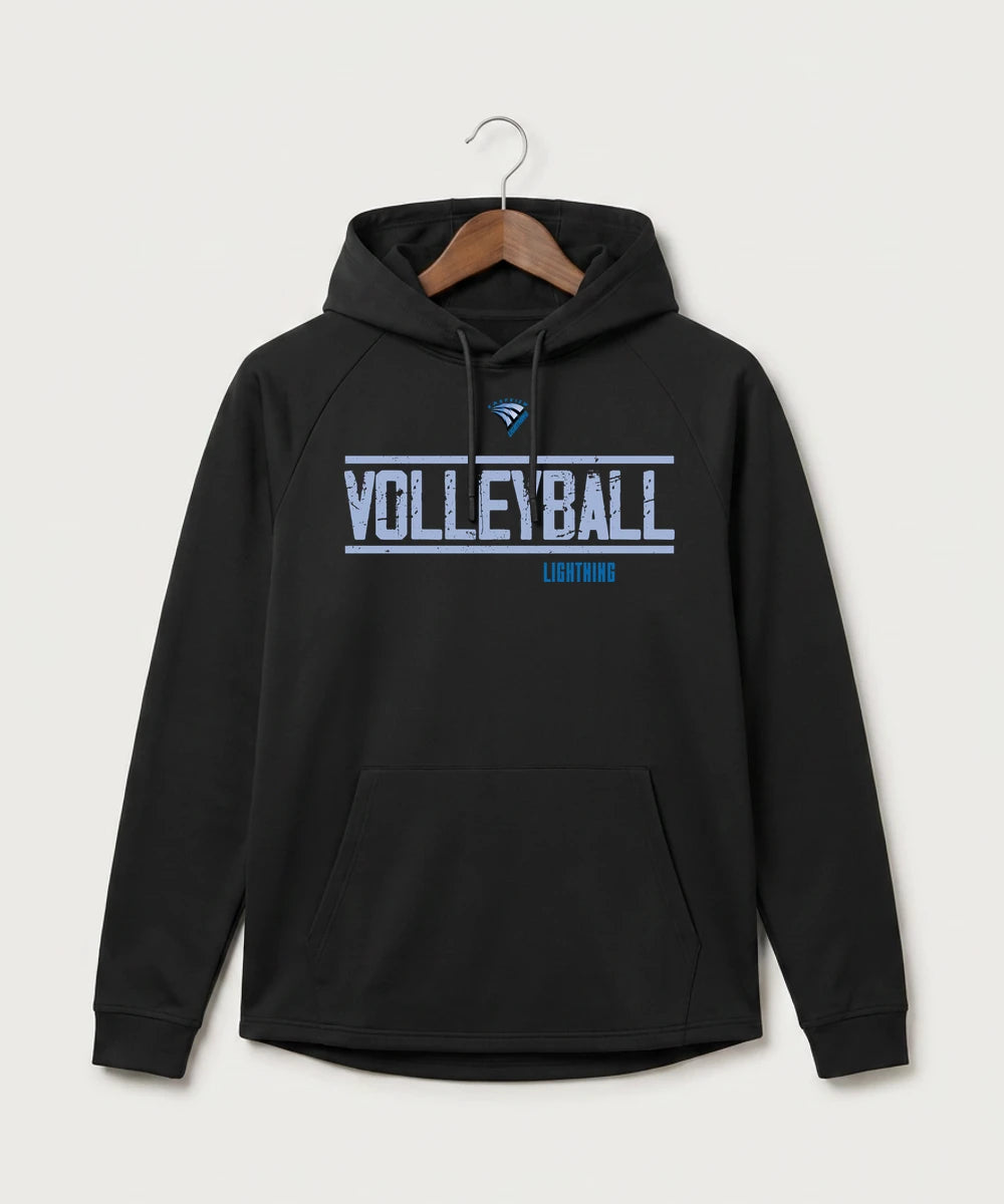 Eastview High School Volleyball (Girls) - Black Hoodie - Full Front