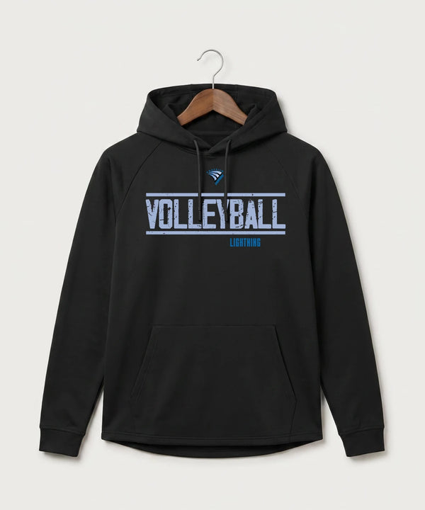 Eastview High School Volleyball (Girls) - Black Hoodie - Full Front