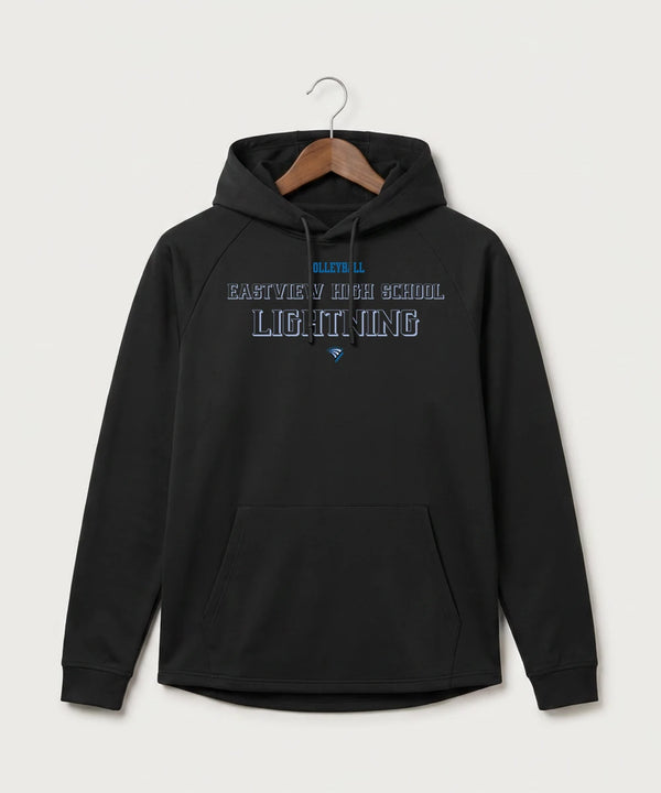 Eastview High School Volleyball (Girls) - Black Hoodie - Full Front