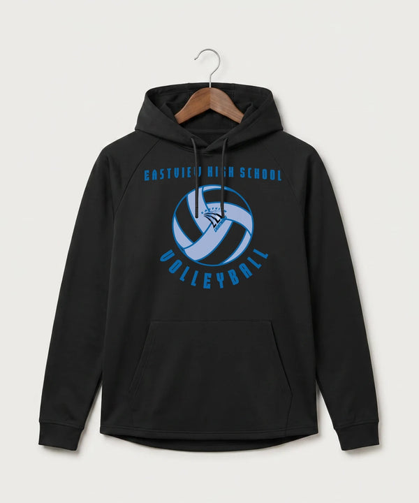 Eastview High School Volleyball (Girls) - Black Hoodie - Full Front