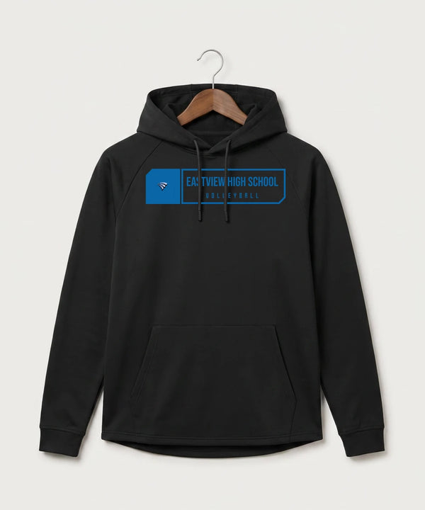 Eastview High School Volleyball (Girls) - Black Hoodie - Full Front