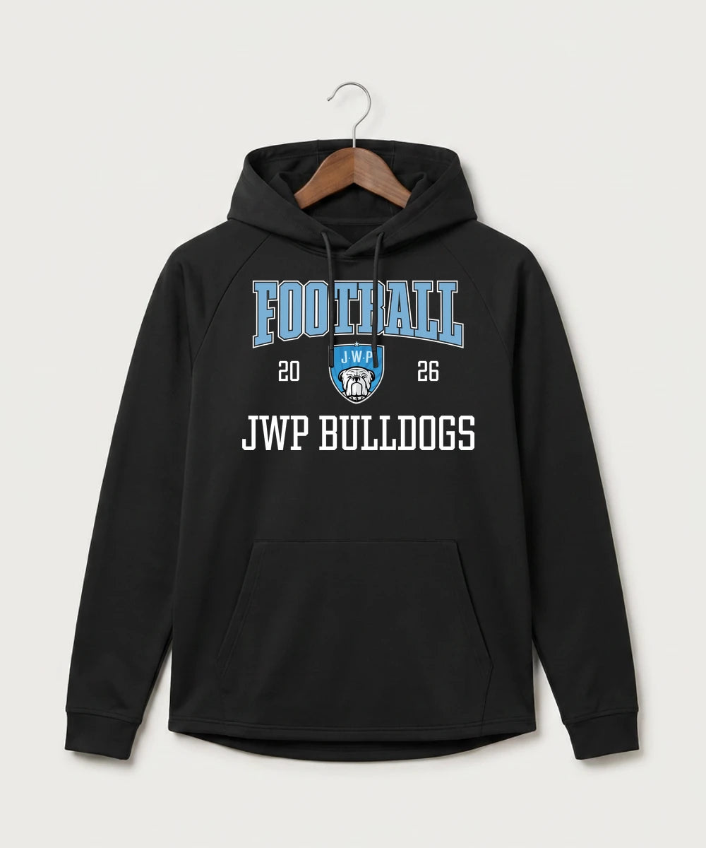 Janesville Waldorf Pemberton Football (Boys) - Black Hoodie - Full Front