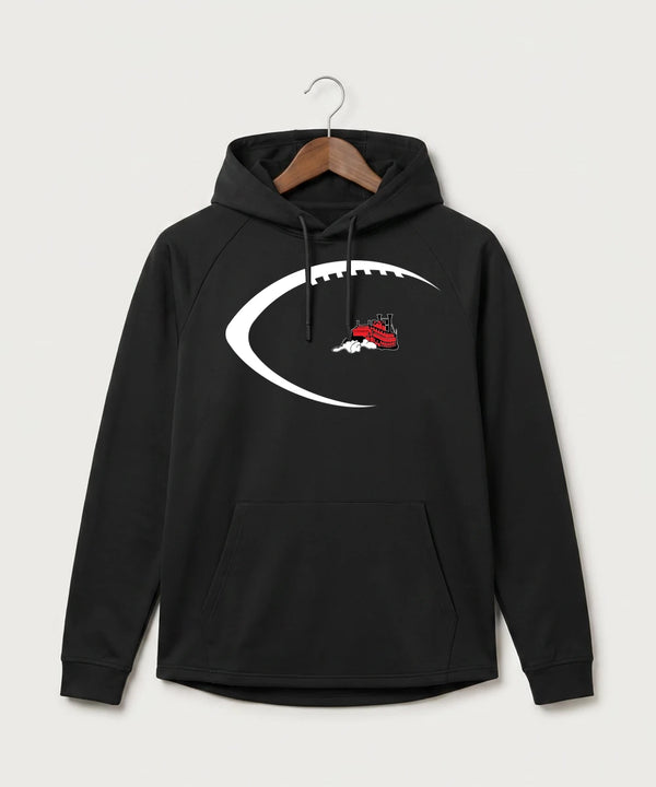 Fulton High School Football (Boys) - Black Hoodie - Full Front