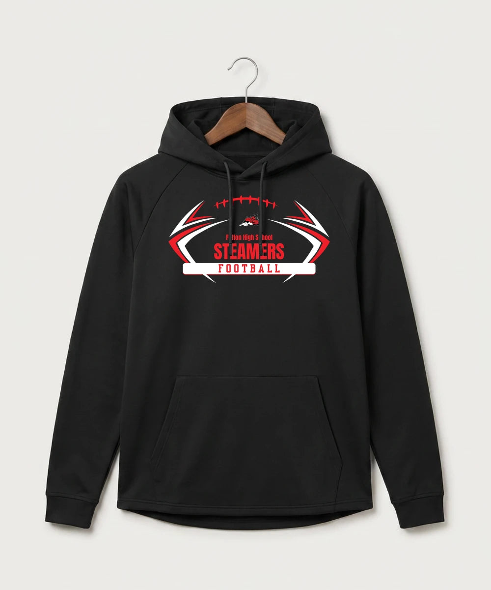 Fulton High School Football (Boys) - Black Hoodie - Full Front