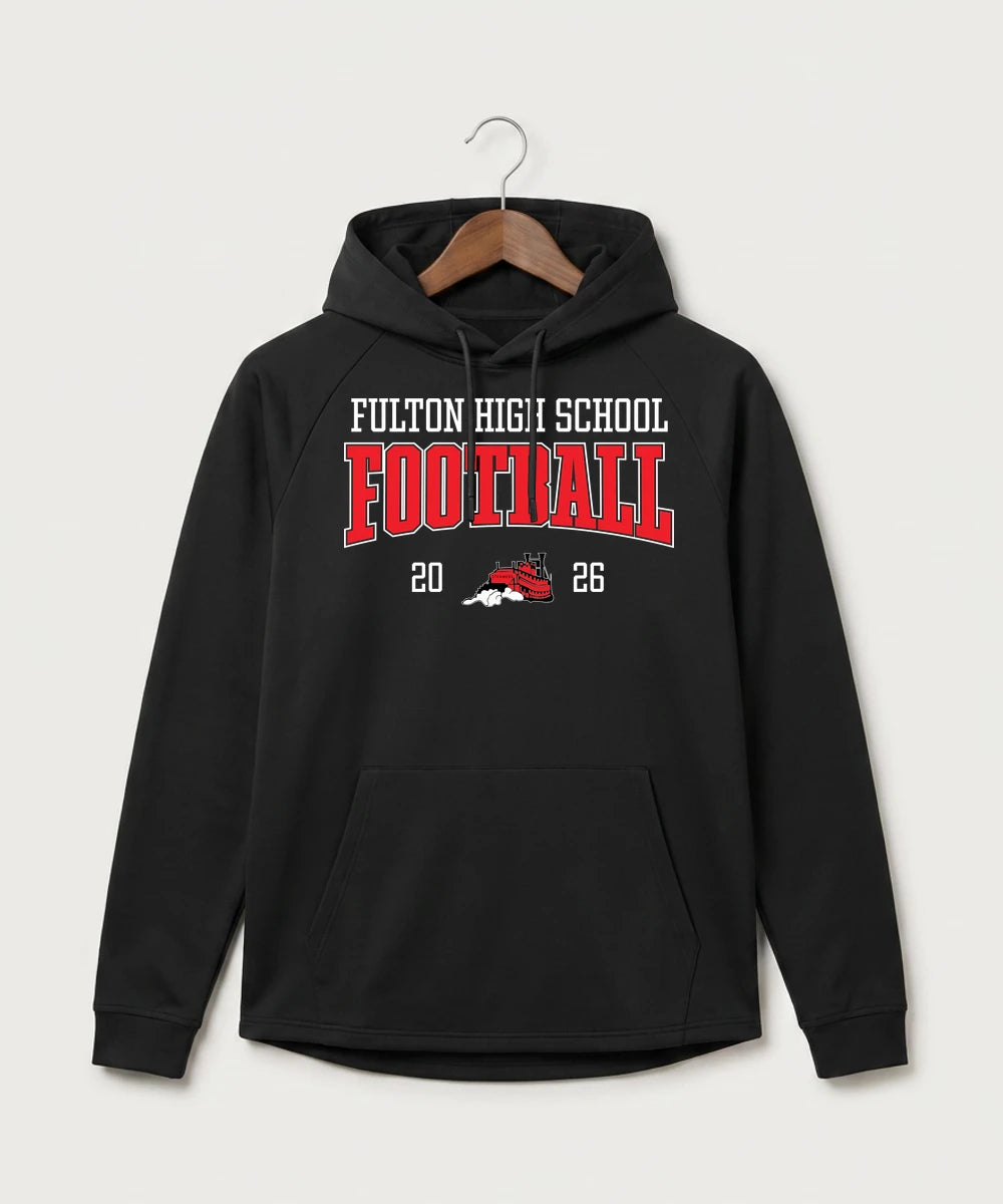Fulton High School Football (Boys) - Black Hoodie - Full Front