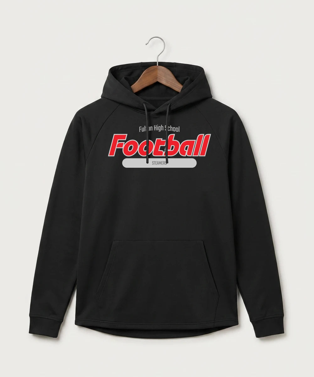 Fulton High School Football (Boys) - Black Hoodie - Full Front