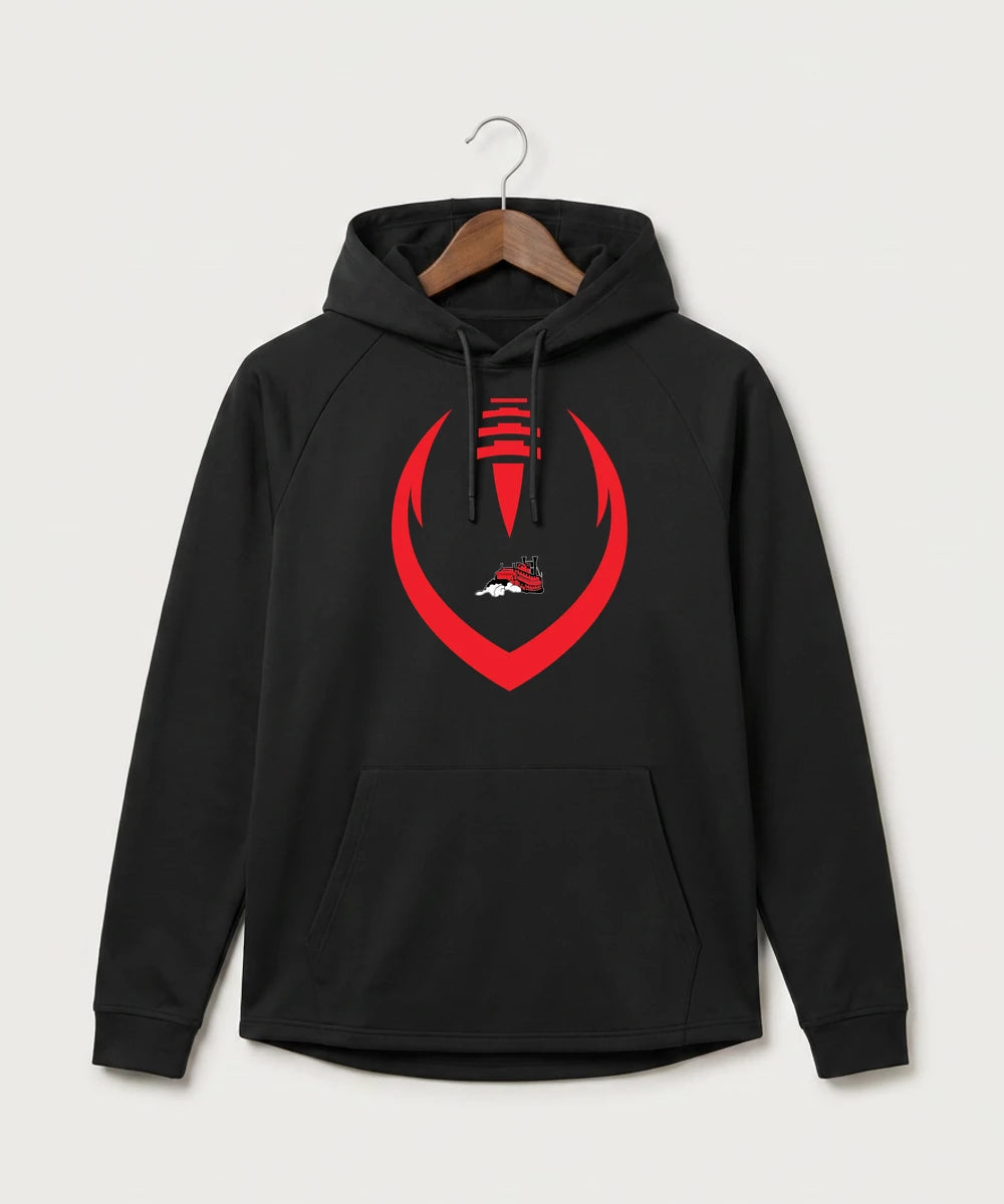Fulton High School Football (Boys) - Black Hoodie - Full Front