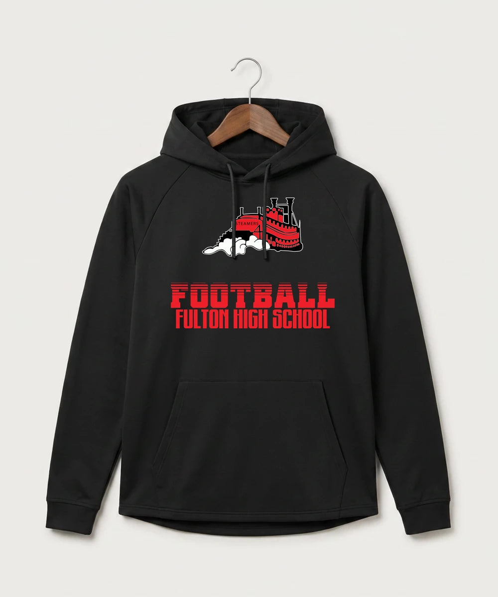 Fulton High School Football (Boys) - Black Hoodie - Full Front