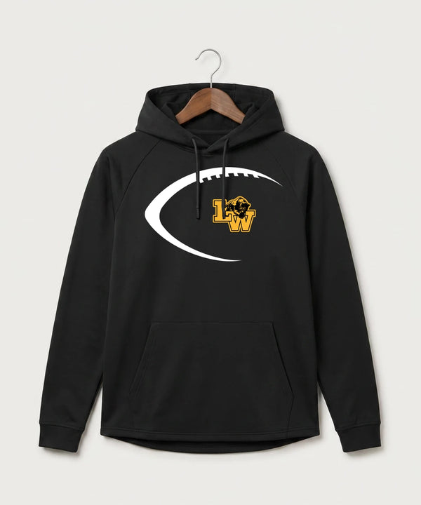 Le-Win Football - Black Hoodie - Full Front