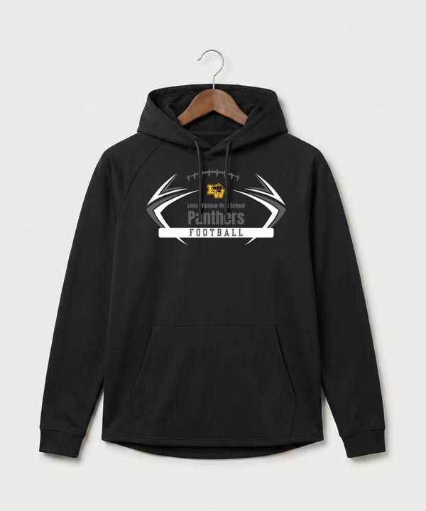 Le-Win Football - Black Hoodie - Full Front