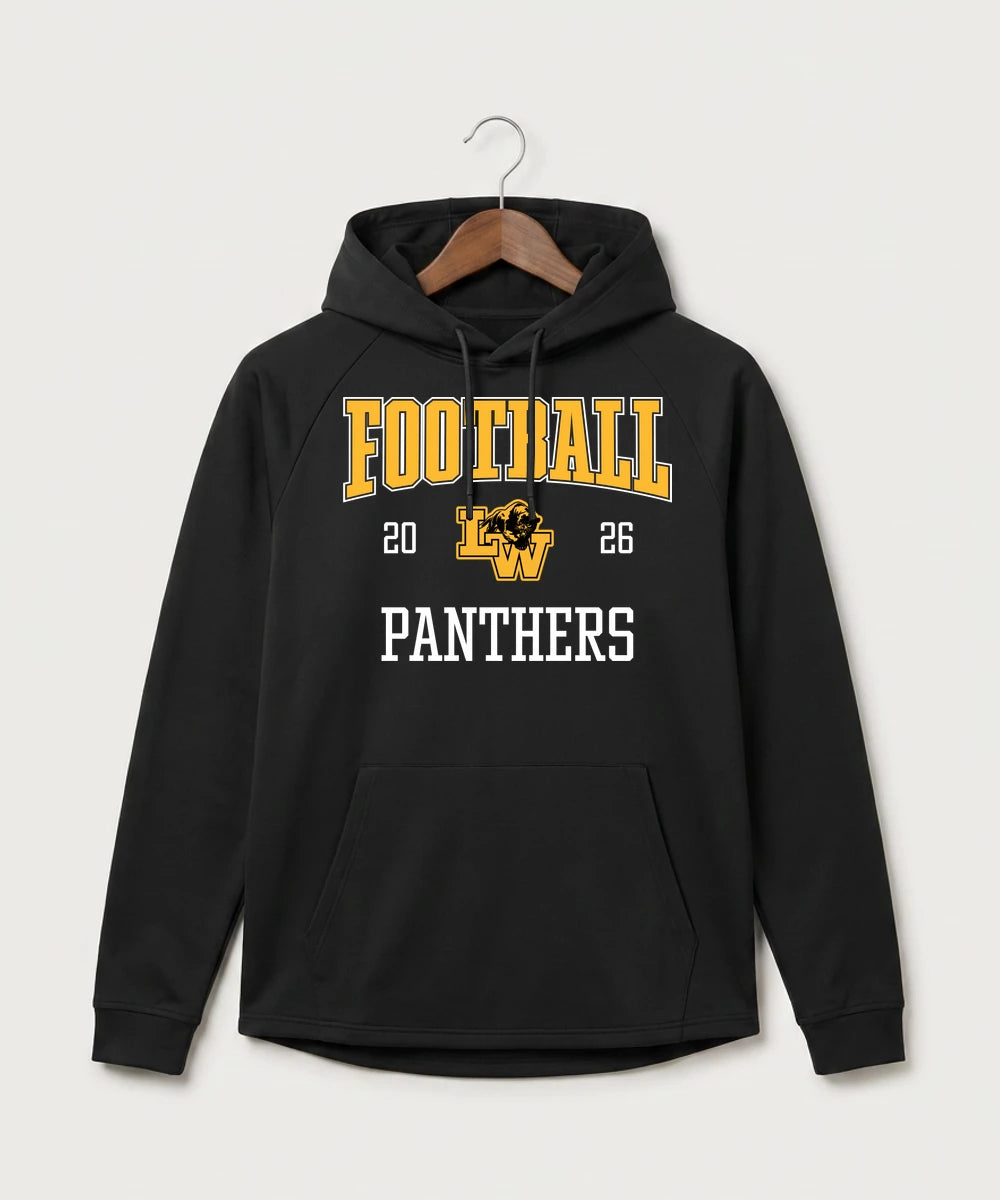 Le-Win Football - Black Hoodie - Full Front