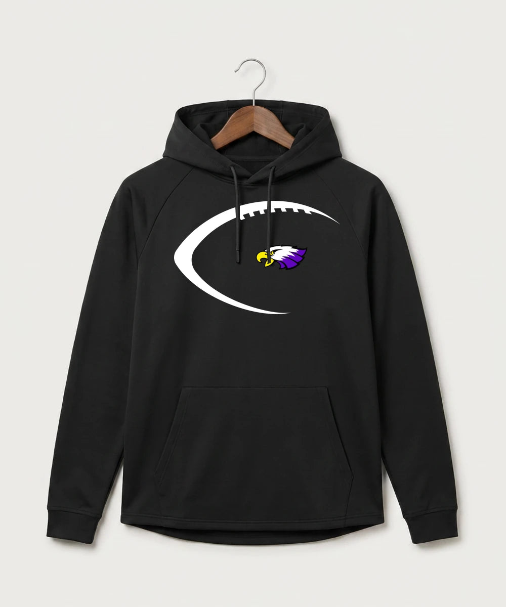Red Wing High School Football - Black Hoodie - Full Front