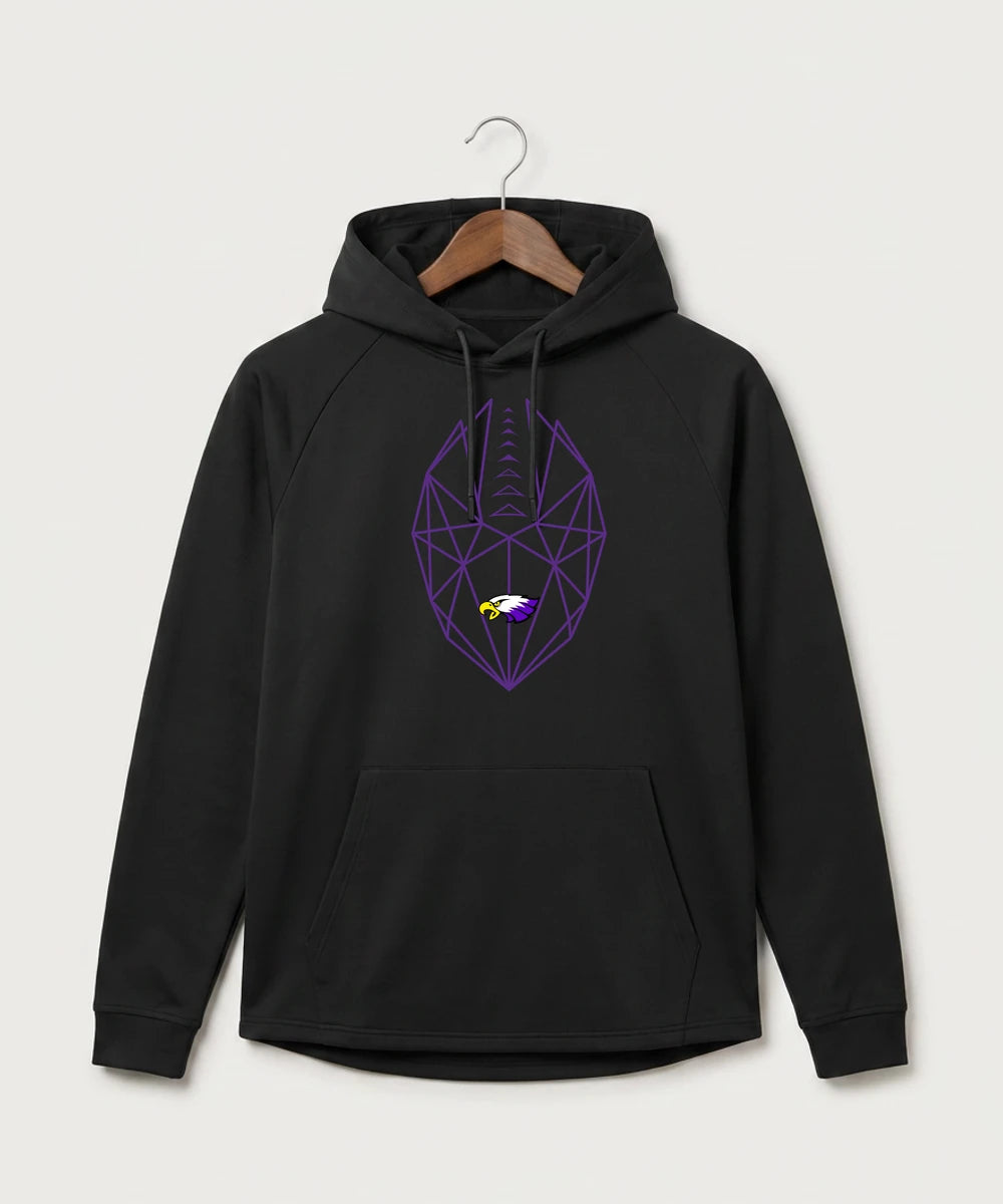 Red Wing High School Football - Black Hoodie - Full Front